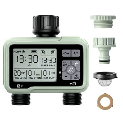 Фото: Двухканальный цифровой программируемый таймер полива EcoPulse-3 Двухканальный цифровой программируемый таймер полива EcoPulse-3